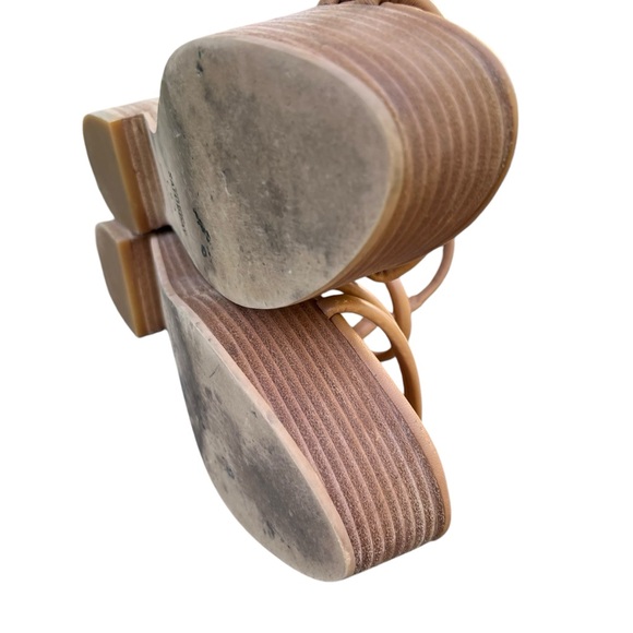 Kate Spade Saturday Wood Platform Wedge Sandal Tan Size 6 - Picture 12 of 15